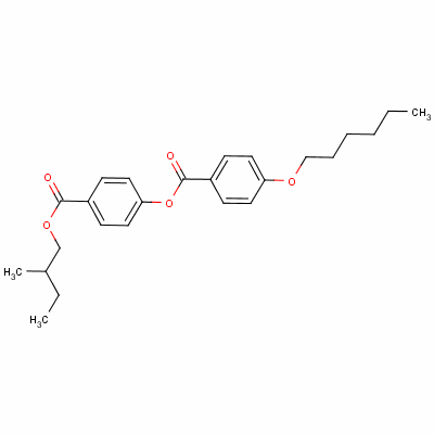 4-[(2-Methylbutoxy)carbonyl]phenyl 4-(hexyloxy)benzoate Structure,64240-65-9Structure