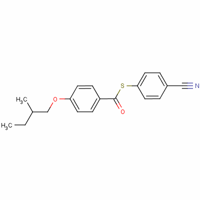 (S)-(4-cyanophenyl) 4-(2-methylbutoxy)thiobenzoate Structure,64240-66-0Structure