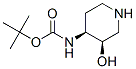 Carbamic acid,[(3r,4s)-3-hydroxy-4-piperidinyl]-1,1-dimethylethyl ester Structure,642478-29-3Structure