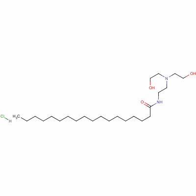 N-[2-[bis(2-hydroxyethyl)amino]ethyl]stearamide monohydrochloride Structure,64265-49-2Structure