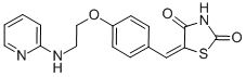 5-[4-[N-(2-吡啶氨基)乙氧基]亚苄基]噻唑烷-2,4-二酮结构式_643764-88-9结构式