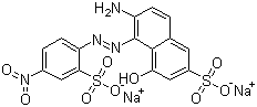 6-氨基-4-羟基-5-[(4-硝基-2-硫苯基)氮杂]-2-萘磺酸二钠结构式_6441-91-4结构式