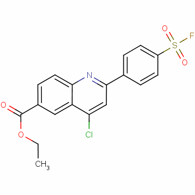 Ethyl 4-chloro-2-[4-(fluorosulphonyl)phenyl]quinoline-6-carboxylate Structure,64415-12-9Structure