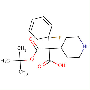 2-(1-(叔丁氧基羰基)-4-(4-氟苯基)哌啶-4-基)乙酸结构式_644981-80-6结构式