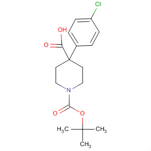 N-boc-4-(4-chlorophenyl)-4-piperidinecarboxylic acid Structure,644981-94-2Structure