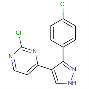 2-Chloro-4-[3-(4-chloro-phenyl)-1h-pyrazol-4-yl]pyrimidine Structure,646527-96-0Structure