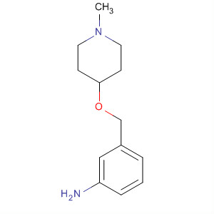 3-((1-Methylpiperidin-4-yloxy)methyl)benzenamine Structure,646528-26-9Structure