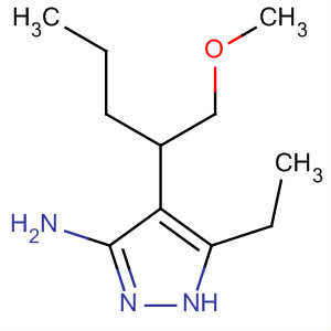 1H-pyrazol-3-amine,5-ethyl-4-[1-(methoxymethyl)butyl]-(9ci) Structure,647854-13-5Structure