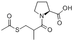 1-(3-(乙酰基硫代)-2-甲基丙酰基)-l-脯氨酸结构式_64805-62-5结构式