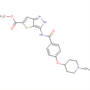 Methyl 3-(4-(1-methylpiperidin-4-yloxy)benzamido)-1h-thieno[3,2-c]pyrazole-5-carboxylate Structure,648411-47-6Structure