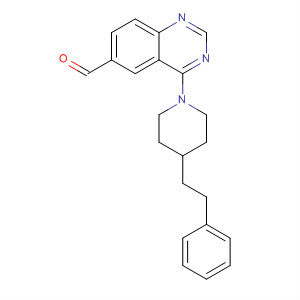 4-(4-苯乙基哌啶-1-基)喹唑啉-6-甲醛结构式_648449-23-4结构式