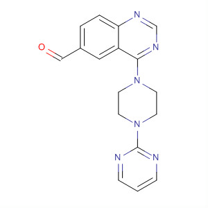 4-(4-(嘧啶-2-基)哌嗪-1-基)喹唑啉-6-甲醛结构式_648449-26-7结构式