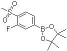 2-(3-氟-4-甲烷磺酰基-苯基)-4,4,5,5-四甲基-[1,3,2]二噁硼烷结构式_648904-85-2结构式