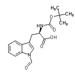 N-α-Boc-N-in-formyl-D-tryptophan Structure,64905-10-8Structure