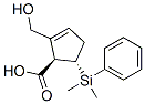 2-Cyclopentene-1-carboxylic acid, 5-(dimethylphenylsilyl)-2-(hydroxymethyl)-, (1R,5S)- Structure,649761-21-7Structure