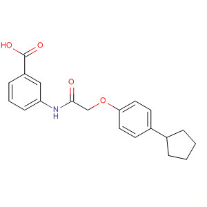 3-(2-(4-Cyclopentylphenoxy)acetamido)benzoic acid Structure,649773-73-9Structure