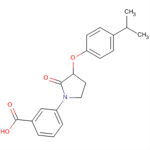 3-(3-(4-Isopropylphenoxy)-2-oxopyrrolidin-1-yl)benzoic acid Structure,649773-82-0Structure