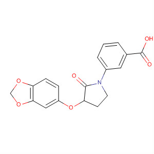 3-(3-(Benzo[d][1,3]dioxol-5-yloxy)-2-oxopyrrolidin-1-yl)benzoic acid Structure,649773-85-3Structure