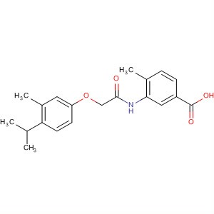 3-(2-(4-Isopropyl-3-methylphenoxy)acetamido)-4-methylbenzoic acid Structure,649773-96-6Structure