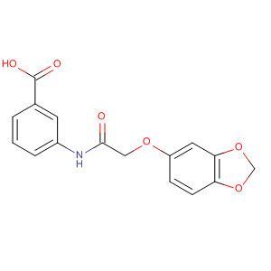 3-(2-(Benzo[d][1,3]dioxol-5-yloxy)acetamido)benzoic acid Structure,649773-98-8Structure