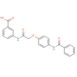 3-(2-(4-苯酰胺苯氧基)乙酰氨基)苯甲酸结构式_649774-09-4结构式