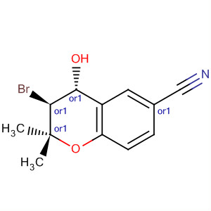 6-Cyano-trans-3-bromo-3,4-dihydro-2,2-dimethyl-2h-benzo-[b]-pyran-4-ol Structure,65018-89-5Structure