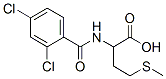 2-[(2,4-二氯苯甲酰基)氨基]-4-(甲基硫代)丁酸结构式_65054-77-5结构式