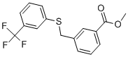 Methyl 3-([[3-(trifluoromethyl)phenyl]thio]methyl)benzoate Structure,650617-47-3Structure