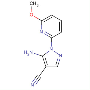 5-氨基-1-(6-甲氧基-2-吡啶)-1H-吡唑-4-甲腈结构式_650637-92-6结构式