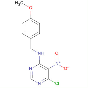 N-(4-methoxybenzyl)-6-chloro-5-nitropyrimidin-4-amine Structure,651013-61-5Structure