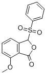 7-Methoxy-3-phenylsulfonyl-1(3h)-isobenzofuranone Structure,65131-09-1Structure