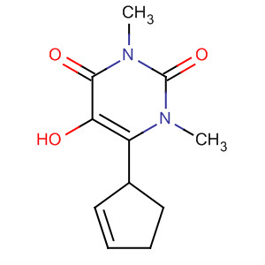 2,4(1H,3h)-pyrimidinedione,6-(2-cyclopenten-1-yl)-5-hydroxy-1,3-dimethyl-(9ci) Structure,651312-86-6Structure