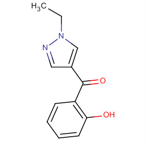 Methanone, (1-ethyl-1h-pyrazol-4-yl)(2-hydroxyphenyl)-(9ci) Structure,651727-57-0Structure