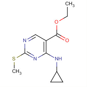 Ethyl 4-cyclopropylamino-2-methyl-thiopyrimidine-5-carboxylate Structure,651734-65-5Structure