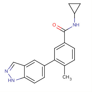 N-cyclopropyl-3-(1h-indazol-5-yl)-4-methylbenzamide Structure,651780-47-1Structure