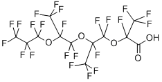 2,3,3,3-四氟-2-(1,1,2,3,3,3-六氟-2-(1,1,2,3,3,3-六氟-2-(三氟甲氧基)丙氧基)丙氧基)丙酸结构式_65294-16-8结构式