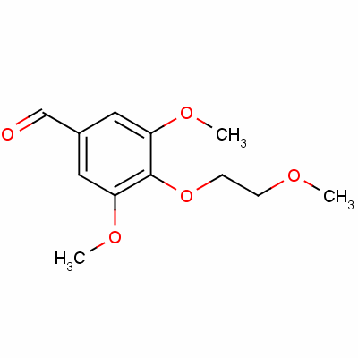 3,5-Dimethoxy-4-(2-methoxyethoxy)benzaldehyde Structure,65321-43-9Structure