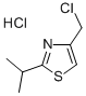 2-异丙基-4-氯甲基噻唑盐酸盐结构式_65386-28-9结构式