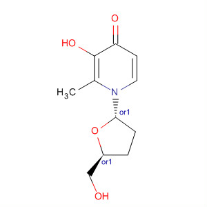 (9ci)-3-羟基-2-甲基-1-[(2s,5s)-四氢-5-(羟基甲基)-2-呋喃]-4(1H)-吡啶酮结构式_654054-86-1结构式