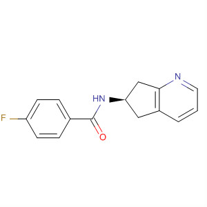 Benzamide, n-[(6r)-6,7-dihydro-5h-cyclopenta[b]pyridin-6-yl]-4-fluoro-(9ci) Structure,654675-40-8Structure