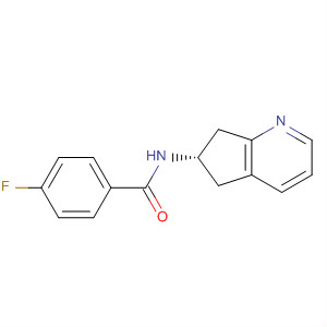 Benzamide, n-[(6s)-6,7-dihydro-5h-cyclopenta[b]pyridin-6-yl]-4-fluoro-(9ci) Structure,654676-73-0Structure