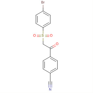 4-[2-(4-Bromophenylsulfonyl)acetyl]benzonitrile Structure,654676-92-3Structure