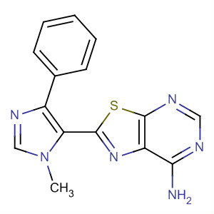 2-(1-Methyl-4-phenyl-1h-imidazol-5-yl)[1,3]thiazolo[5,4-d]pyrimidin-7-amine Structure,655253-60-4Structure