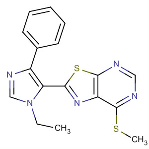 2-(1-Ethyl-4-phenyl-1h-imidazol-5-yl)-7-(methylthio)[1,3]thiazolo[5,4-d]pyrimidine Structure,655254-97-0Structure