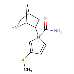 (9ci)-n-2-氮杂双环[2.2.1]庚-6-基-3-(甲基硫代)-1H-吡咯-1-羧酰胺结构式_655788-77-5结构式