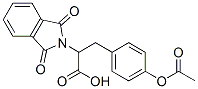 3-(4-乙酰氧苯苯基)-2-(1,3-二氧代-1,3-二氢-2-异吲哚)-丙酸结构式_65594-96-9结构式