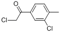 Ethanone, 2-chloro-1-(3-chloro-4-methylphenyl)-(9ci) Structure,65610-02-8Structure