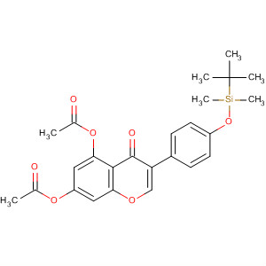 5,7-Bis(acetyloxy)-3-[4-[[(1,1-dimethylethyl)dimethylsilyl]oxy]phenyl]-4h-1-benzopyran-4-one Structure,656229-80-0Structure