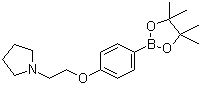 4-(2-吡咯烷乙氧基)苯硼酸频那醇酯结构式_656257-46-4结构式