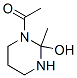 (9ci)-1-乙酰基六氢-2-甲基-2-羟基嘧啶结构式_65639-39-6结构式